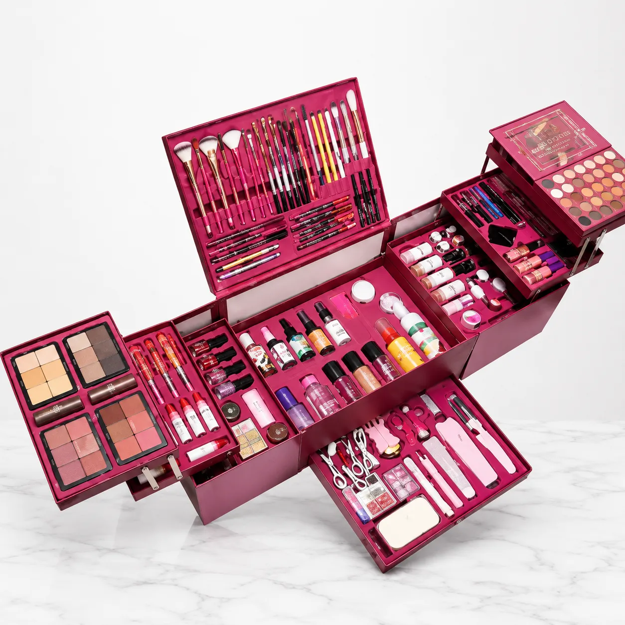 Premium Professional All In One Makeup Vanity Box Kit Set